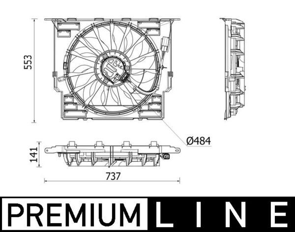 MHL-CFF 543 000P Klima Fani B47  -  G30-G32
