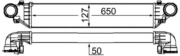 KLR-347500 Turbo Radyatoru Intercooler (Mercedes  W203 00-07 S203 01-07 Cl203 01=/08 )