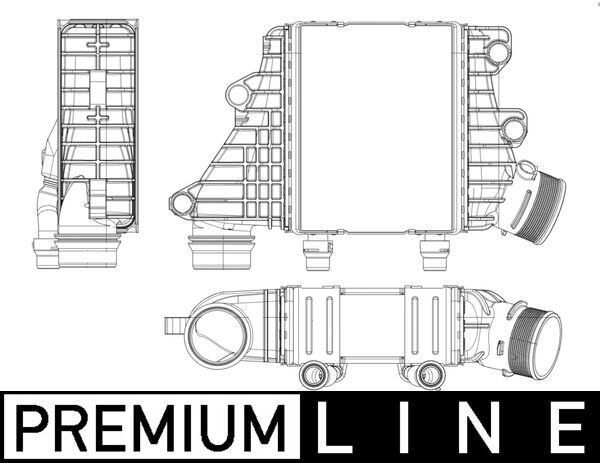 MAHLE CI412000P Turbosarj Radyatoru Land Rover Discovery Sport L550 Range Rover Evoque L538 L551 Line