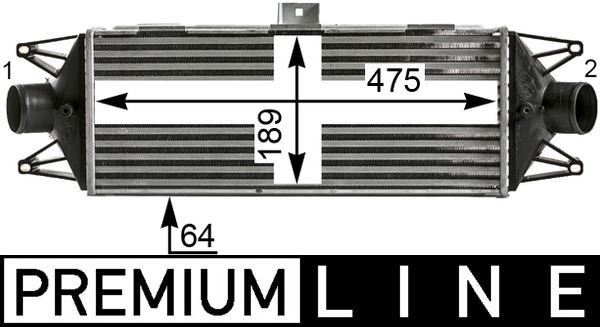 MAHLE CI439000P Ladeluftkühler Iveco Daily