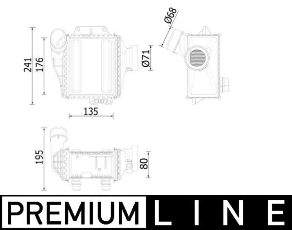 MAHLE CI539000P Turbosarj Radyatoru Mercedes Om651 W205 S205 C205 A205 X253 C253