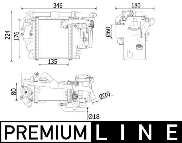 MAHLE CI540000P Turbosarj Radyatoru Mercedes Amg W205 W213 C253 W222 W463