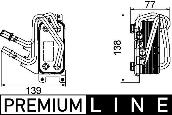 MAHLE CLC67000P Motor Yag Sogutucu N73 B60 Bmw E65 E66 03>08 Premium Line