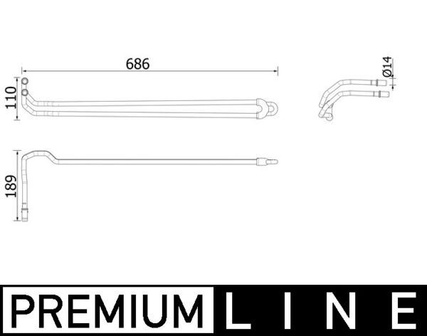 MAHLE CLC95000P Ölkühler Bmw 5 E60.E61.E63.E64