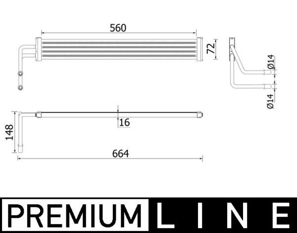 MAHLE CLC97000P Direksiyon Yag Sogutucusu Bmw F10 F07 F13 F01 Premium Line