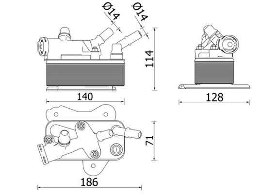 MAHLE CLC225000P Otomatik Sanziman Yag Sogutucusu Bmw E90 E91 E92 E93 F07 F10 F11 F01 F02 E70 E71