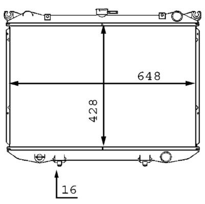 MAHLE CR187000S Kühlmittelkühler Nissan Pick Up Trran