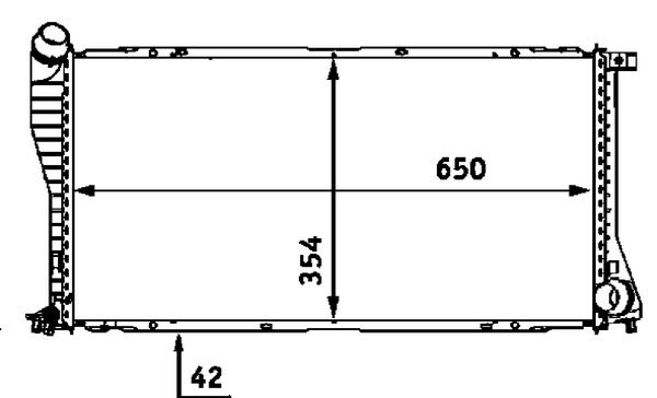 NRF 53723 Su Radyatörü  E38-39