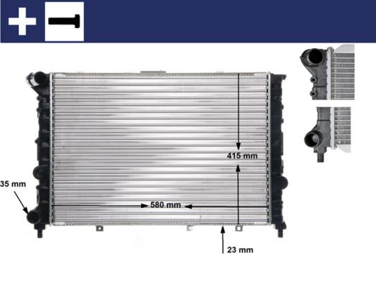 MAHLE CR521000S Kühlmittelkühler Alfa Romeo 156