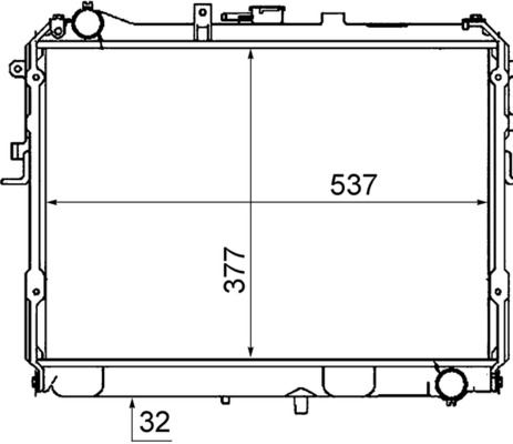 MAHLE CR767000S Kühlmittelkühler Mazda E2200