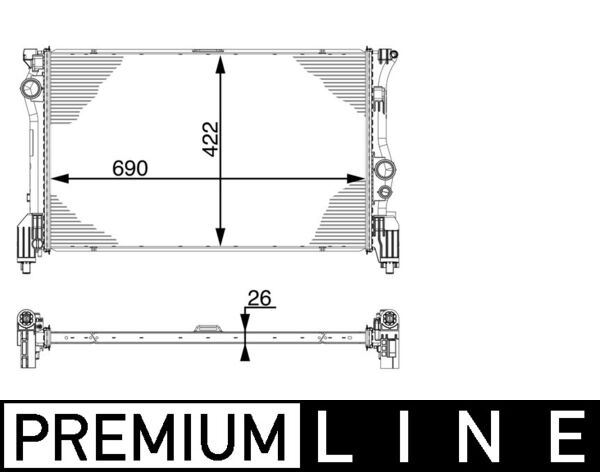 MAHLE CR931000P Motor Su Radyatoru Mercedes Vito W447