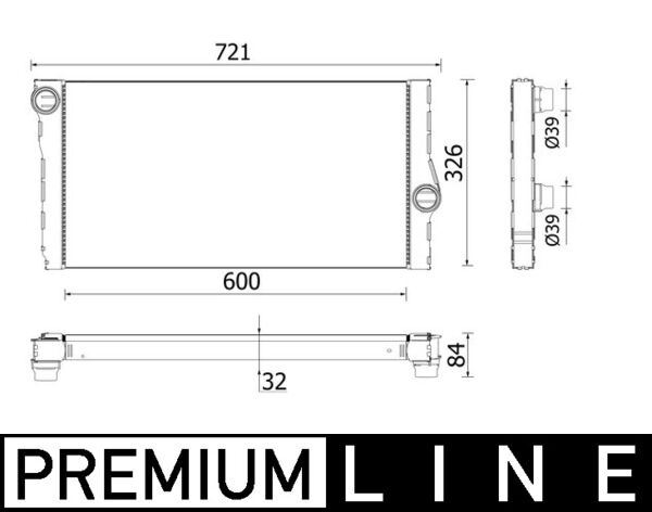 MAHLE CR957000P Motor Su Radyatoru Bmw N47 N57 F10 F11 Manuel Sanziman