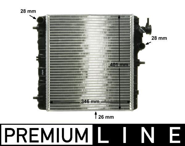 MAHLE CR1116000P Kühlmittelkühler Hyundai Atoz / Santro