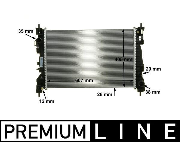 MAHLE CR1180000P Kühlmittelkühler Alfa Romeo Giulietta