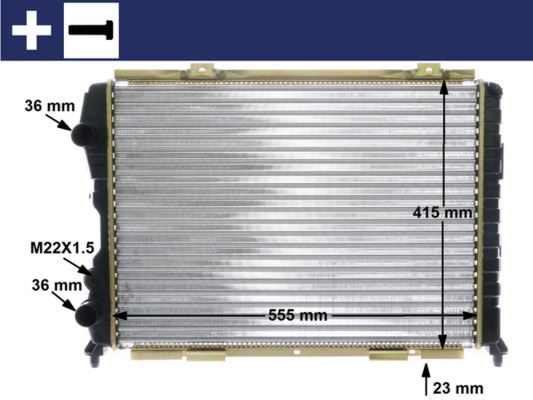 MAHLE CR1408000S Kühlmittelkühler Alfa Romeo Gtv 95-