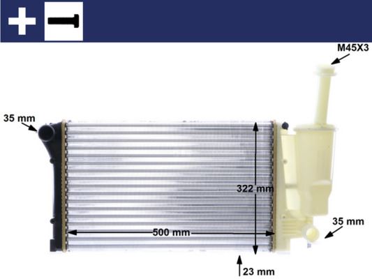 KALE 364475 Radyatör Mekanik Fiat Panda 02>12 1.2