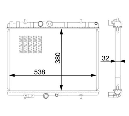 PSA-1680410280 Su Radyator