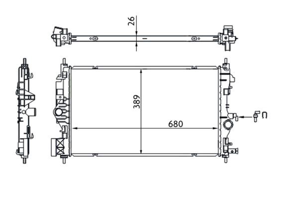 PSA-39074655 Yeni Radyator