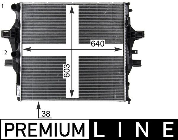 MAHLE CR2088000P Kühlmittelkühler Iveco Daily