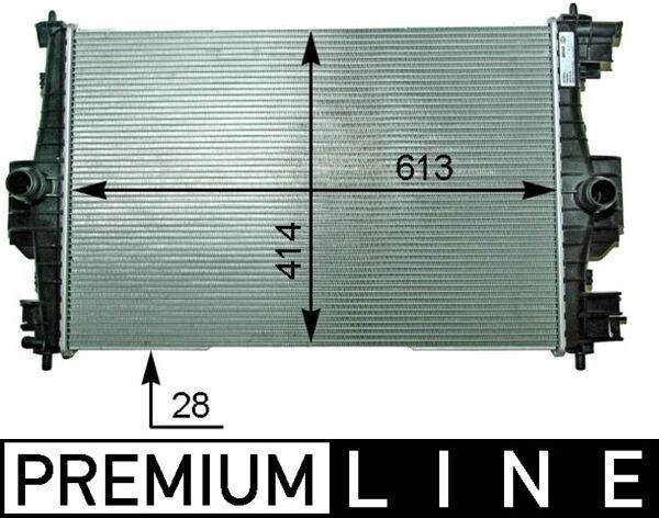 MAHLE CR2121000P Kühlmittelkühler Peugeot 308/ Citroen Ds4