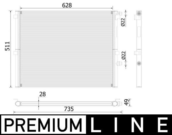 MAHLE CR2307000P Ilave Su Radyatoru Bmw B48 B58 G30 G31 G38 G32 G11 G12 G14 G15 G16