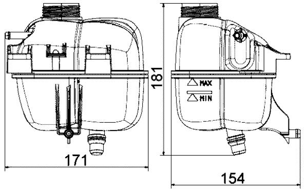 MAHLE CRT87001S Ausgleichsbeh Lter Mini 07-12