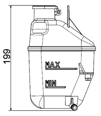 NIS-996168 Radyator Yedek Su Deposu W10  -  R50-R52