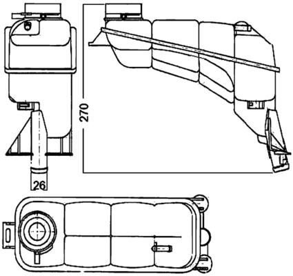 NIS-996152 Genlesme Tanki ( Mercedes W210 E Seri )