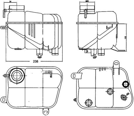 TPR-400891001 Radyator Genlesme Kabi Mercedes S-Serisi (W140)