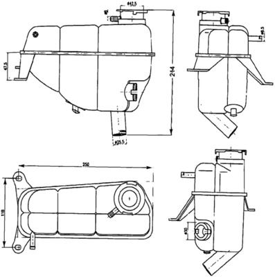VER-ET0116C1 Genlesme Tanki Mercedes W124-E200