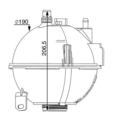 NIS-996267 Radyator Yedek Su Deposu N20-N47n-N55-N57n-B47 - F25-F26
