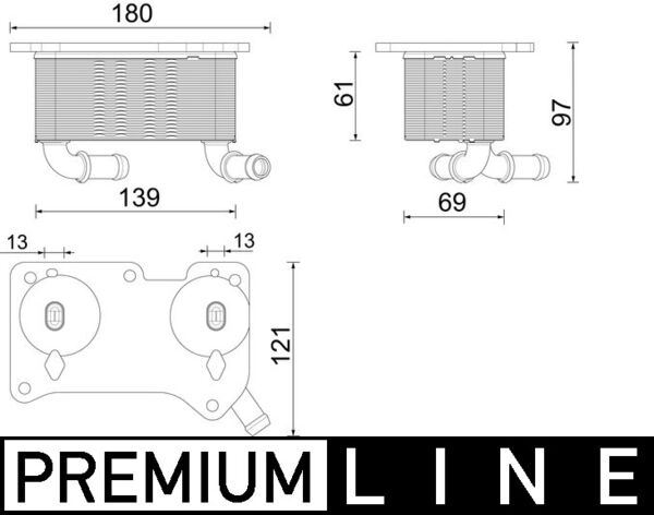MAHLE CLC294000P Yağ Soğutucusu Volvo S60-S90-Xc40-Xc60 18> 2.0 B4-B5