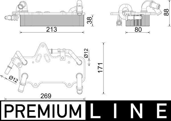 MAHLE CLC283000P Ölkühler Audi Q7 3.0 Tdi E-Tron