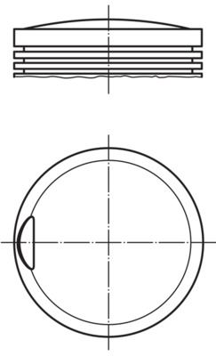 MAHLE 0022801 Piston Complete 89.5 Mm Mercedes-Benz