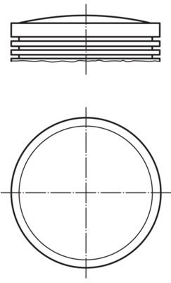 MAHLE 0030101 Piston Complete 85.55 Mm Mercedes-Benz