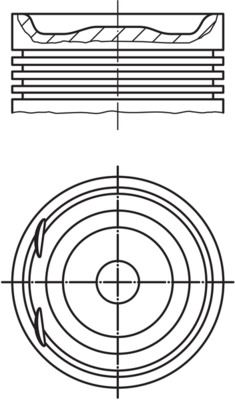 MAHLE 0122902 Piston Complete 86 Mm Opel