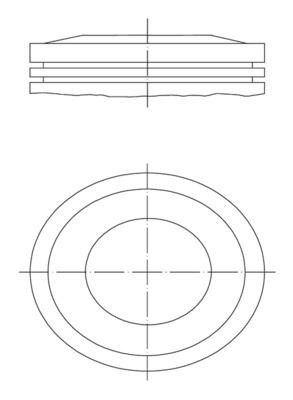 MAHLE 0331002 Piston Complete 81.51 Mm Audi
