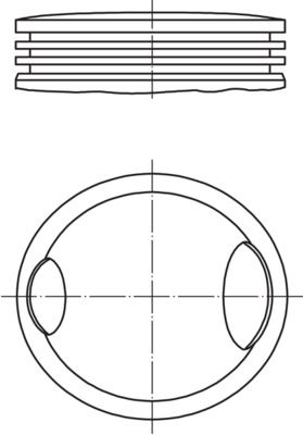 MAHLE 0331202 Piston Complete 83.01 Mm Audi