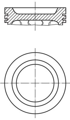 MAHLE 0385200 Piston Complete 83.01 Mm Volvo