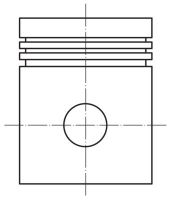 MAHLE 0403400 Piston Complete 75 Mm Peugeot