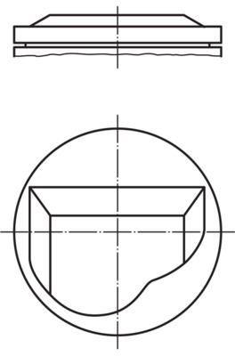 MAHLE 0820401 Piston Complete 89.265 Mm Bmw