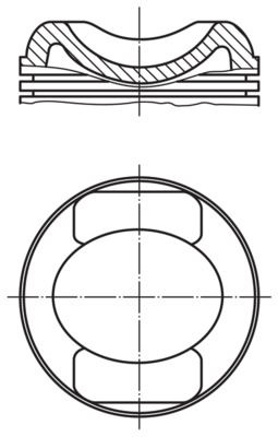 MAHLE 5039900 Piston Complete 100 Mm Porsche