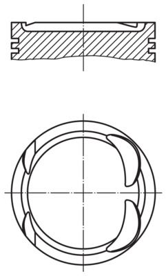 MAHLE 5043900 Piston Complete 100 Mm Porsche