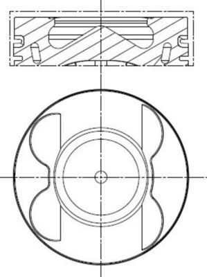 MAHLE 001PI00178002 Piston Complete 83.5 Mm Mb