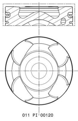 MAHLE 011PI00120002 Piston Complete 80.2 Mm Opel