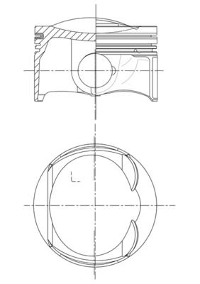 MAHLE 028PI00156000 Piston Complete 82.5 Mm Vw