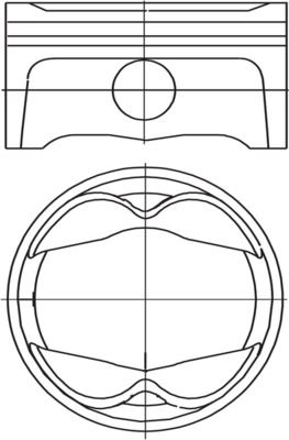 MAHLE 503PI00102001 Piston Complete 96.25 Mm Porsche