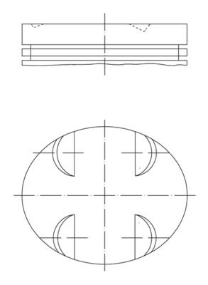 MAHLE 0831501 Piston Complete Bmw