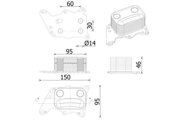 MAHLE CLC278000S Yag Sogutucusu Psa Grandland-P207-P308-P508 P3008 P5008 Rcz Ds3 Ds4 Ds5 C3 Iii C4 C5 1.6 16v Thp Ep6 Cdt Ep6cdt . Mini N14 N18 R55 R56 R57 R58 R59 R60 R61