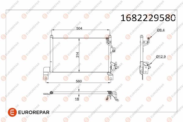 MGA-82617 Klima Radyatoru Ford Ranger 2.5 Tdci 98-